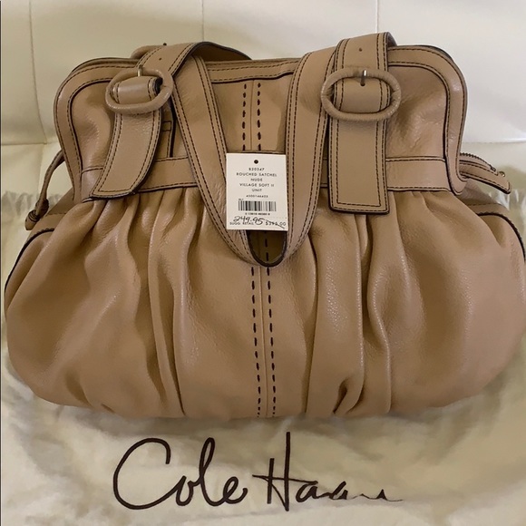 Cole Haan Village Soft Rouched Satchel - Picture 6 of 6